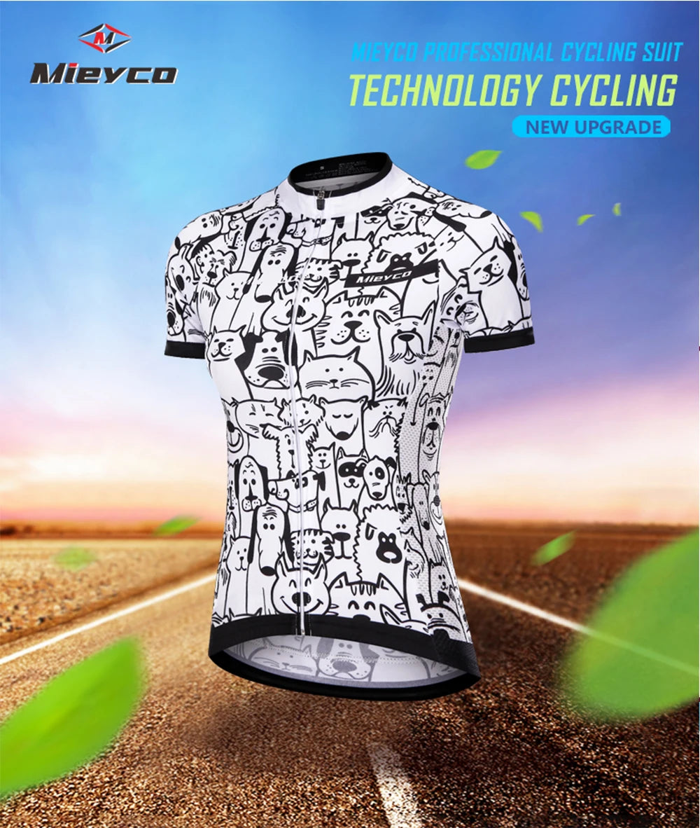 Ropa De Ciclismo, distintos diseños, Blusas Camiseta De MTB Ropa De Mujer Jersey De Moda Ropa De Ciclismo Femenino Bicicleta De Carretera Dibujos Animados De Verano Sudadera