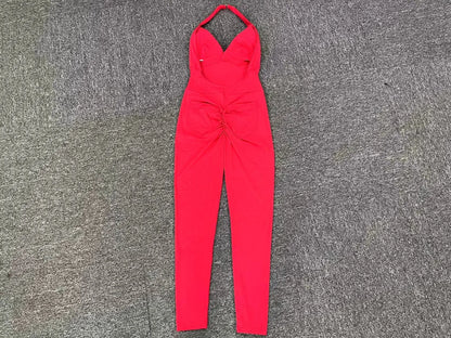 Mono deportivo sin espalda para mujer, de nailon, para yoga, entrenamiento, fitness, conjuntos de gimnasio