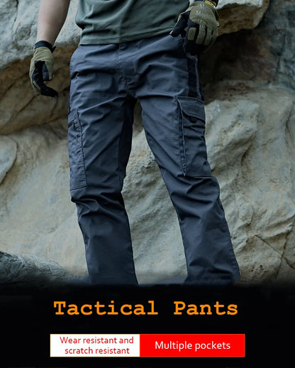 Nuevo Pantalones de Trabajo Tácticos Hombre Pantalones Cargo al Aire Libre Pantalón Impermeable Multibolsillos Otoño Primavera Ropa de Trabajo al Aire Libre Pantalones de Senderismo