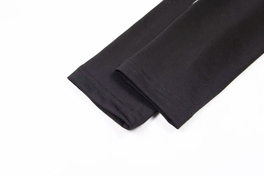 Conjunto deportivo de 2 piezas con estampado de letras para mujer, top corto de manga larga, leggings elásticos, ropa deportiva informal y ajustada