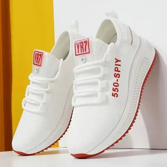 Tenis femeninos 2025, gran oferta, zapatos vulcanizados para mujer, zapatillas de deporte para exteriores, zapatillas de malla transpirable para caminar y correr, zapatillas para mujer