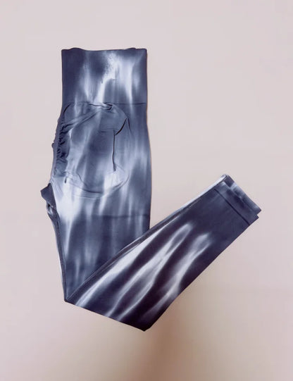 Nuevas mallas de cintura alta con efecto tie dye para mujer, pantalones de yoga deportivos para gimnasio, mallas elásticas suaves para entrenamiento, mallas de nailon