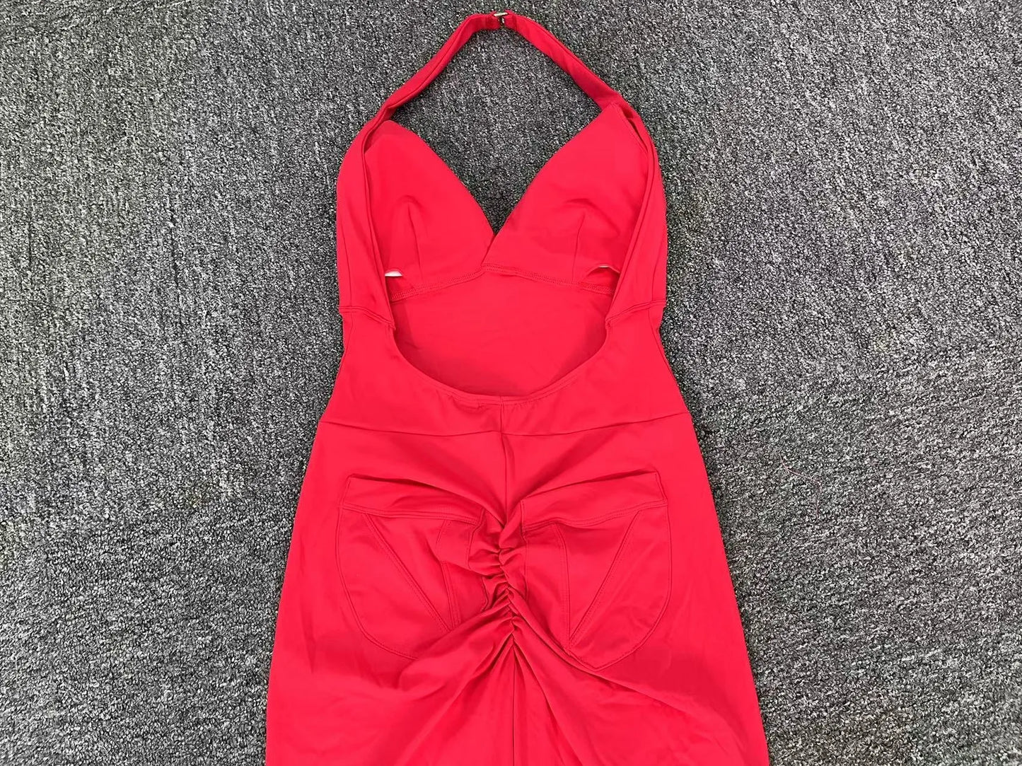 Mono deportivo sin espalda para mujer, de nailon, para yoga, entrenamiento, fitness, conjuntos de gimnasio